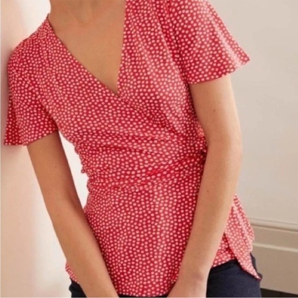 Boden Cassia Jersey Wrap Top - Picture 1 of 6